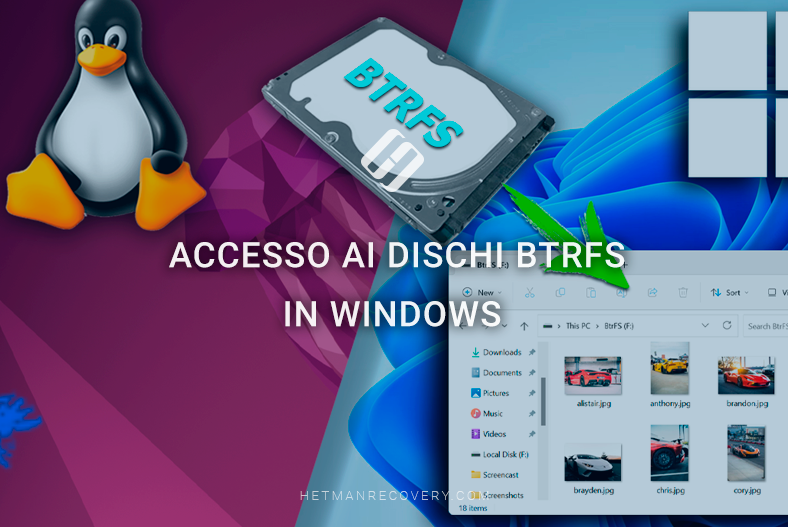 Accesso ai dischi BTRFS in Windows: le migliori soluzioni software