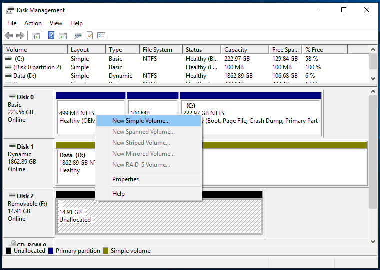 disk manager command