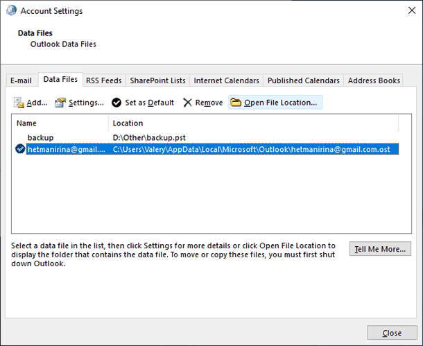 save ost file if cannot open outlook 2016