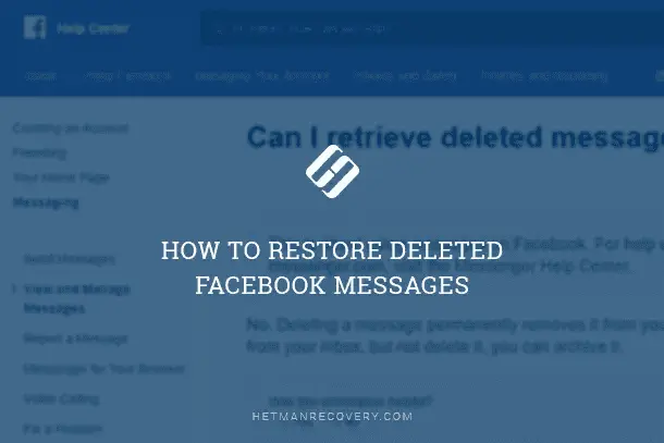 Can You Recover Deleted Instagram Messages Reddit How To Restore Deleted Facebook Messages