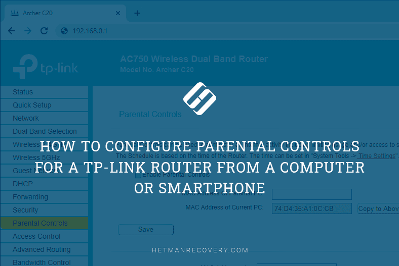 How to Configure Parental Controls for a TP-Link Router from a Computer or Smartphone