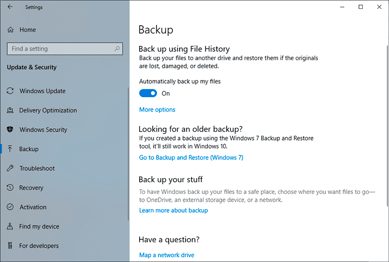 Accédez à Sauvegarde et restauration (Windows 7)