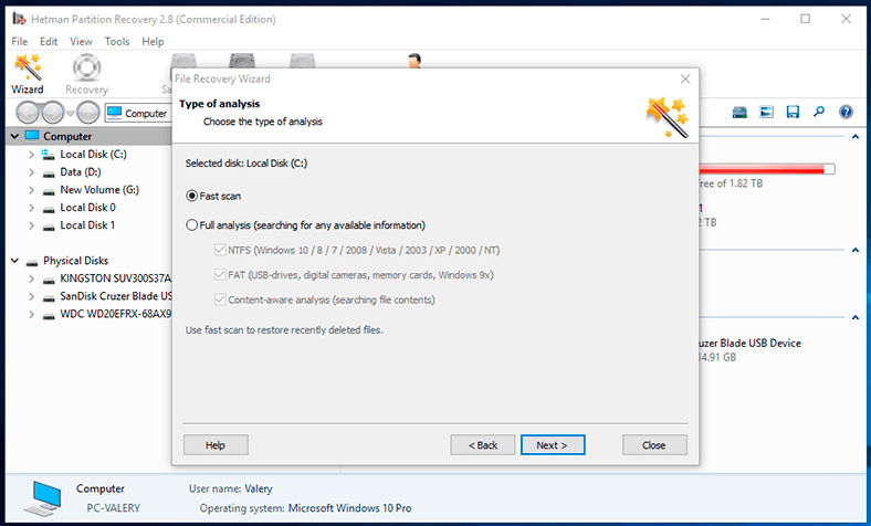 Hetman Partition Recovery 4.8 free instals