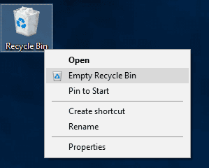 Empty Recycle Bin