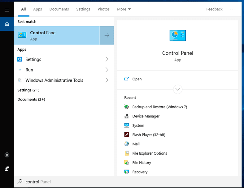 Utilidades - Windows / Panel de control