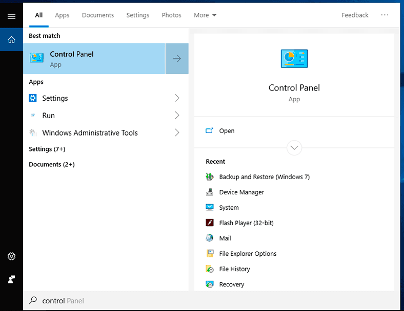 Utilities - Windows / Control Panel