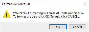 Formatting a disk