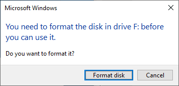 Format disk