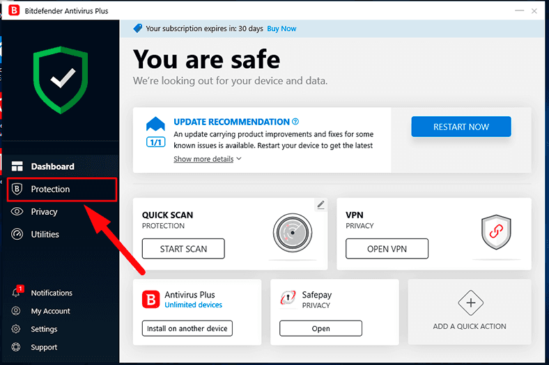 Bitdefender. Protection