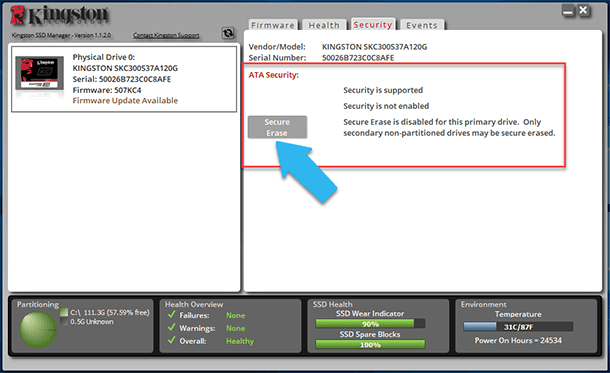 kingston format utility ssd