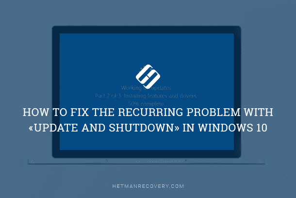 windows 10 shutdown without updating