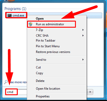 Command Prompt. Run as administrator