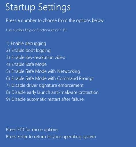 Windows 10 restart Safe Mode