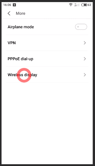 Android More / Wireless display