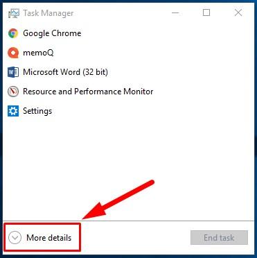 Task Manager Processes More details