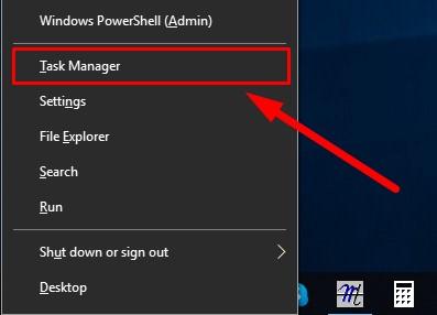 Open Windows 10 Task Manager
