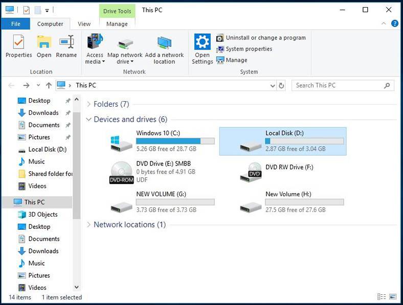 how to add another local disk in windows 10