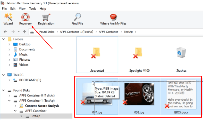 Hetman Partition Recovery