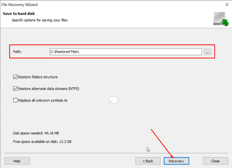 Especifica la ruta de la dirección para guardar los archivos terminados.