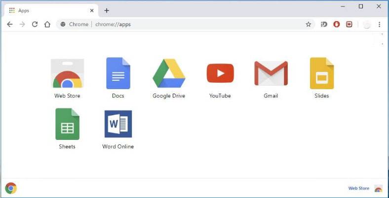 google chrome manage apps