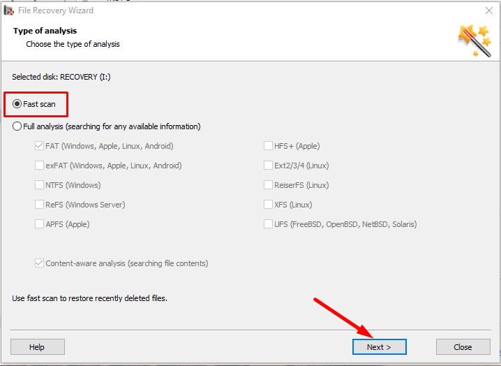 Verificação rápida de dados perdidos