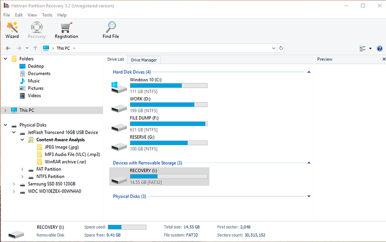 Hetman Partition Recovery