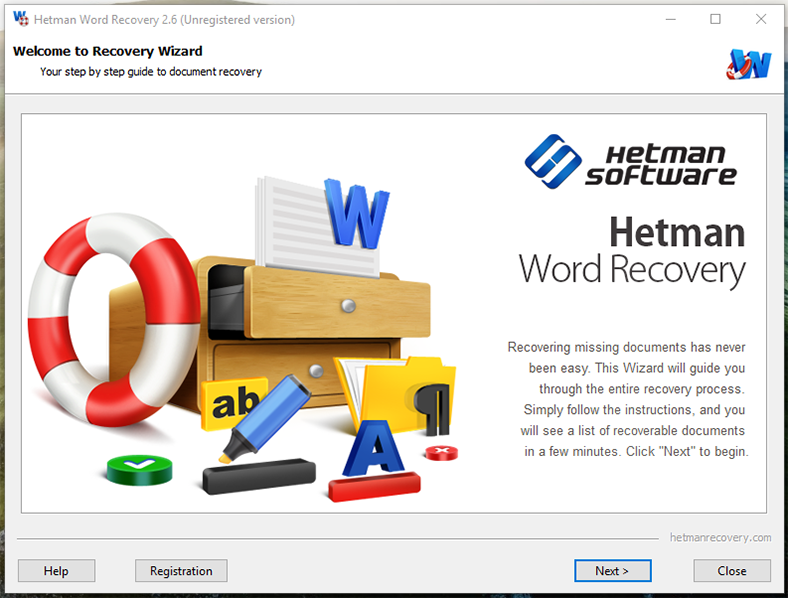 Hetman Word Recovery 4.7 for mac download