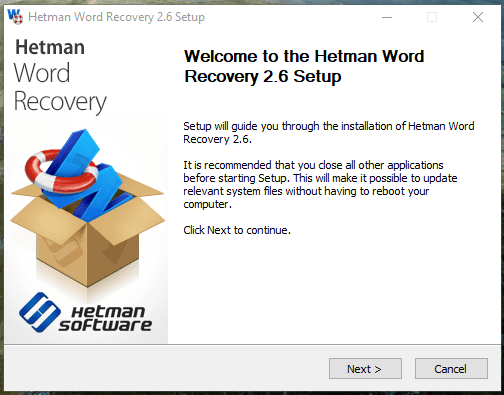 Hetman Word Recovery