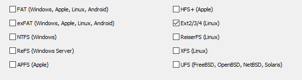 Formatos soportados Hetman Partition Recovery