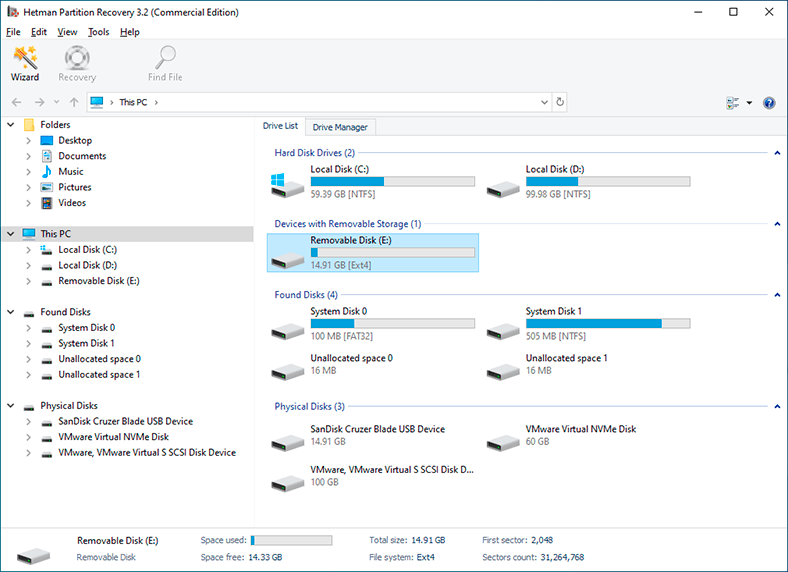 Hetman Partition Recovery