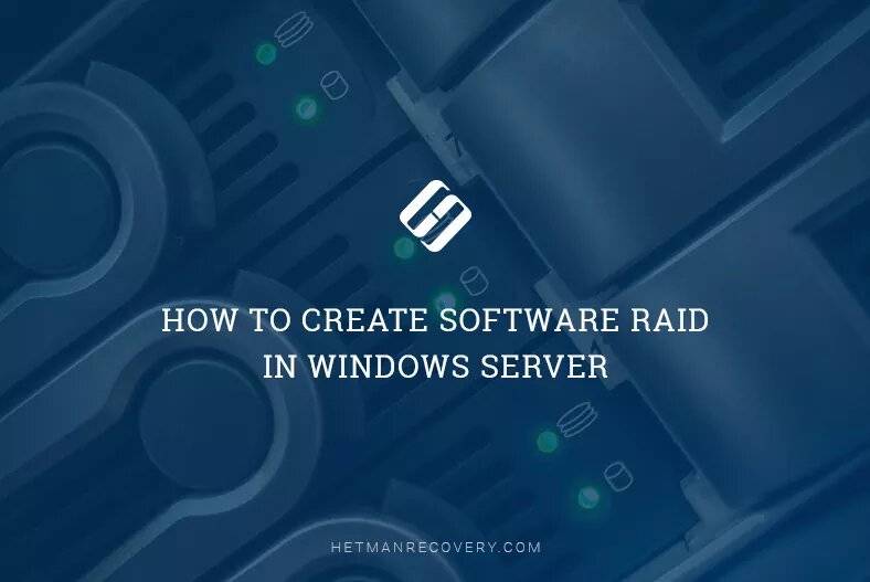 How to Create Software RAID in Windows Server