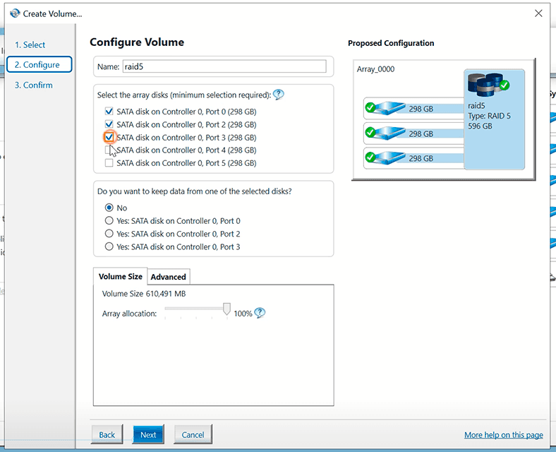 Intel rapid storage technology