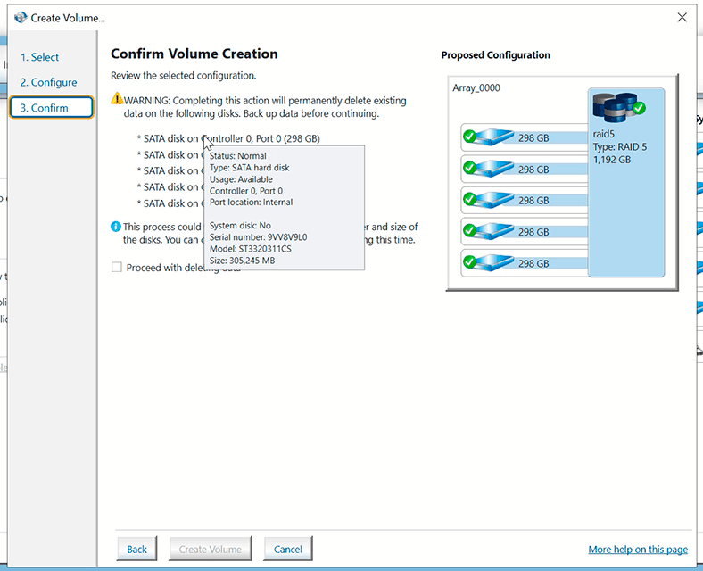 Intel rapid storage technology