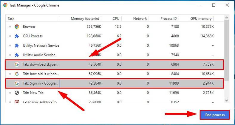 Using the Chrome Task Manager to Find In-Browser Miners