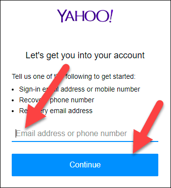 Signin Your Yahoo Account without Password