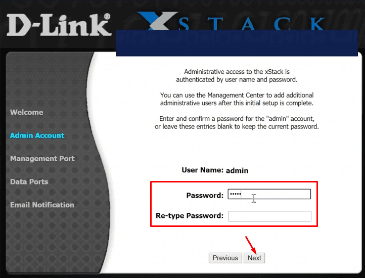 Login com direitos de administrador