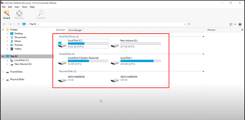 Hetman Partition Recovery