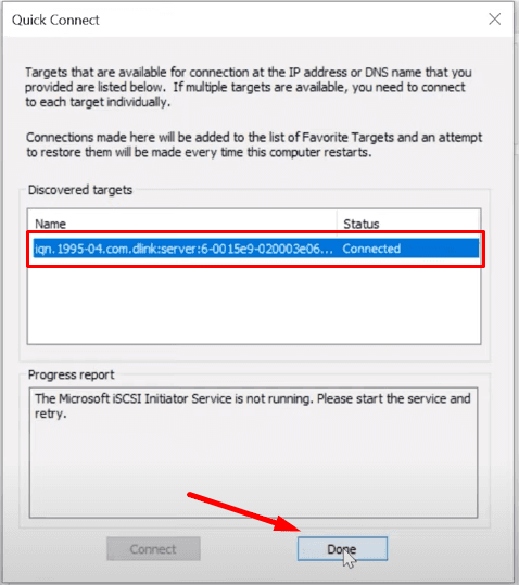 Configuring iSCSI initiator