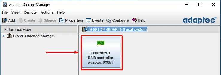 Das Programm hat den Controller erkannt