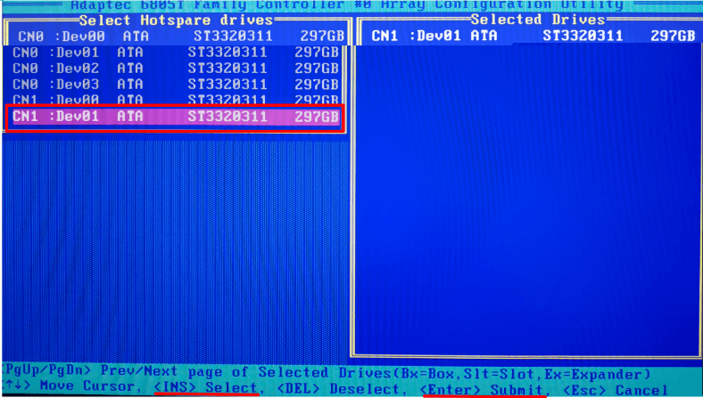 In the left panel, select your drive.