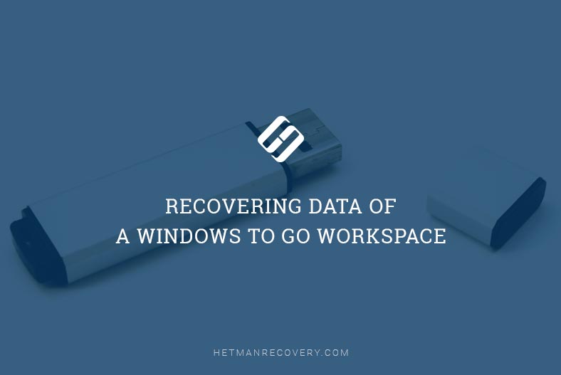 Recovering Data of a Windows To Go Workspace