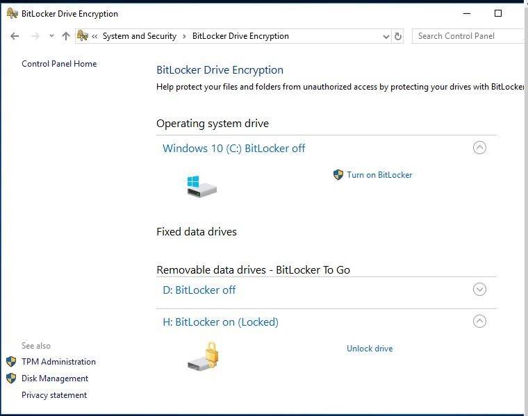 bitlocker drive encryption download