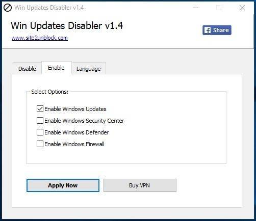 Win Updates Disabler