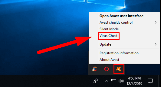 how to put avast icon on desktop