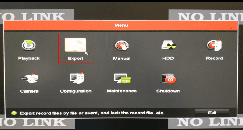 hikvision dvr menu options