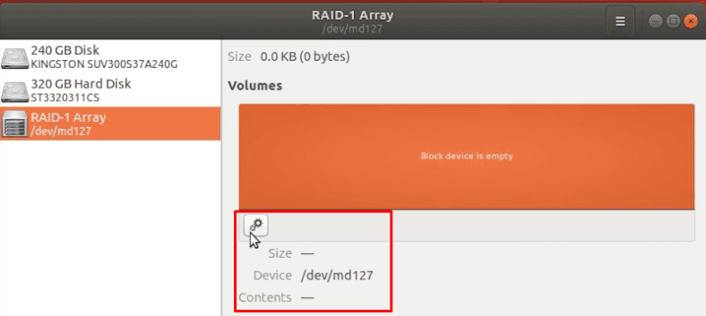 Matriz RAID-1 corrompida 