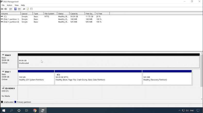 Formatting a drive in Windows