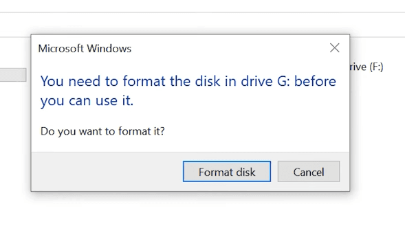 Formatting a disk
