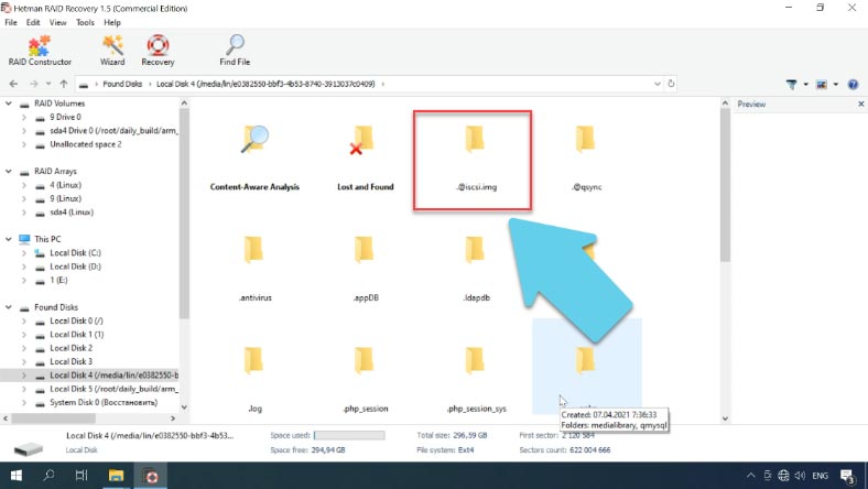 Restore a drive image