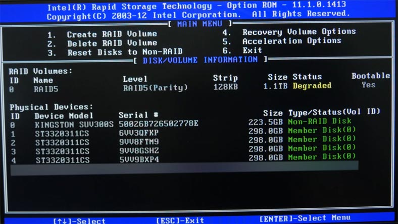 Identifying the serial number of the faulty drive